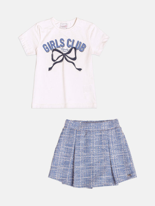 Children's Girl's Set with Rhinestone Bow