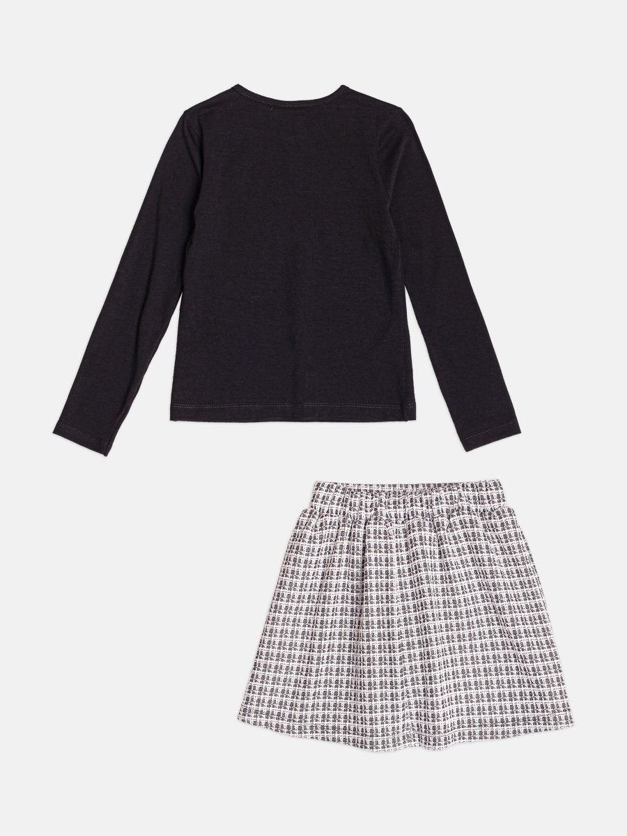 Children's Set in Tweed with Rhinestones