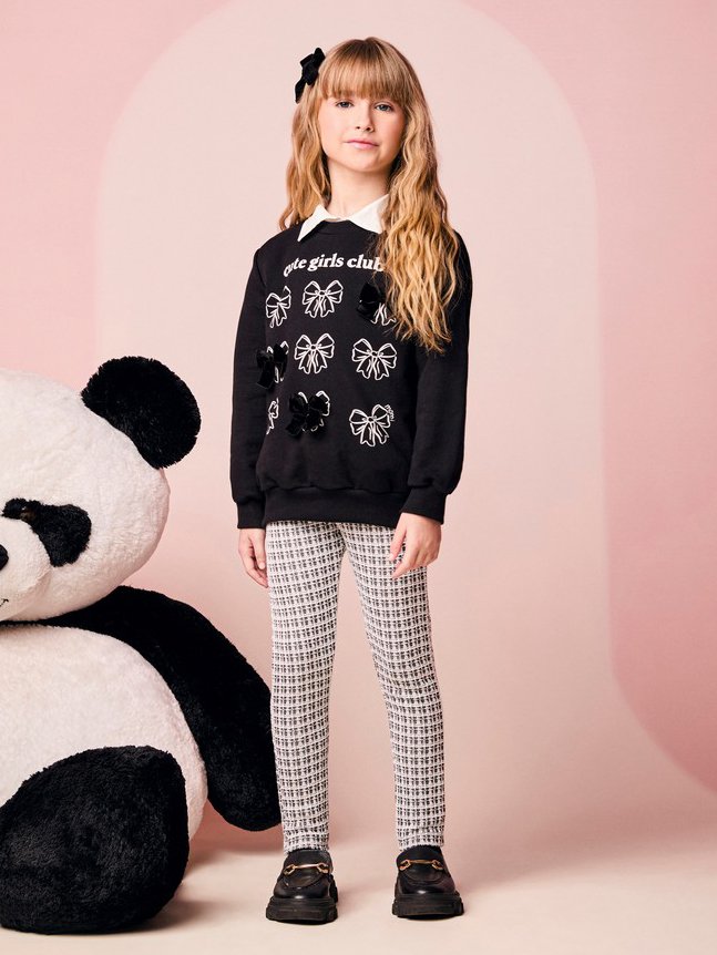 Children's Set for Girls with Velvet Bows