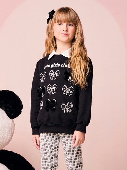 Children's Set for Girls with Velvet Bows