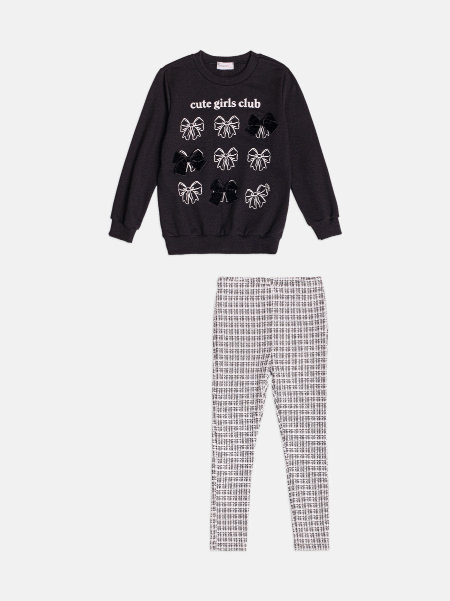 Children's Set for Girls with Velvet Bows
