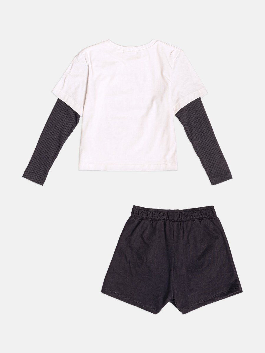 Asymmetrical Children's Set with Bows