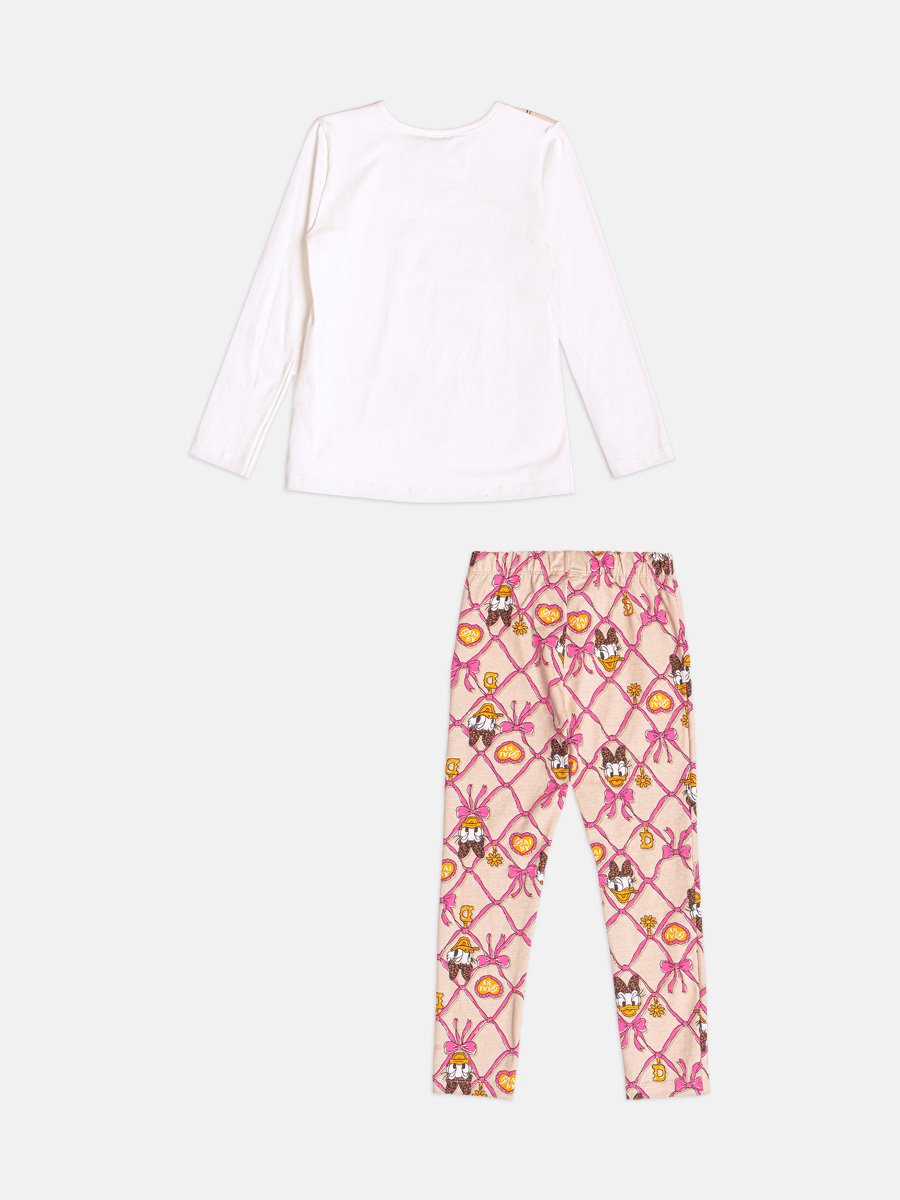 Momi Girls' Set – Long Sleeve Daisy Duck