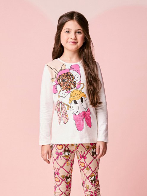 Momi Girls' Set – Long Sleeve Daisy Duck