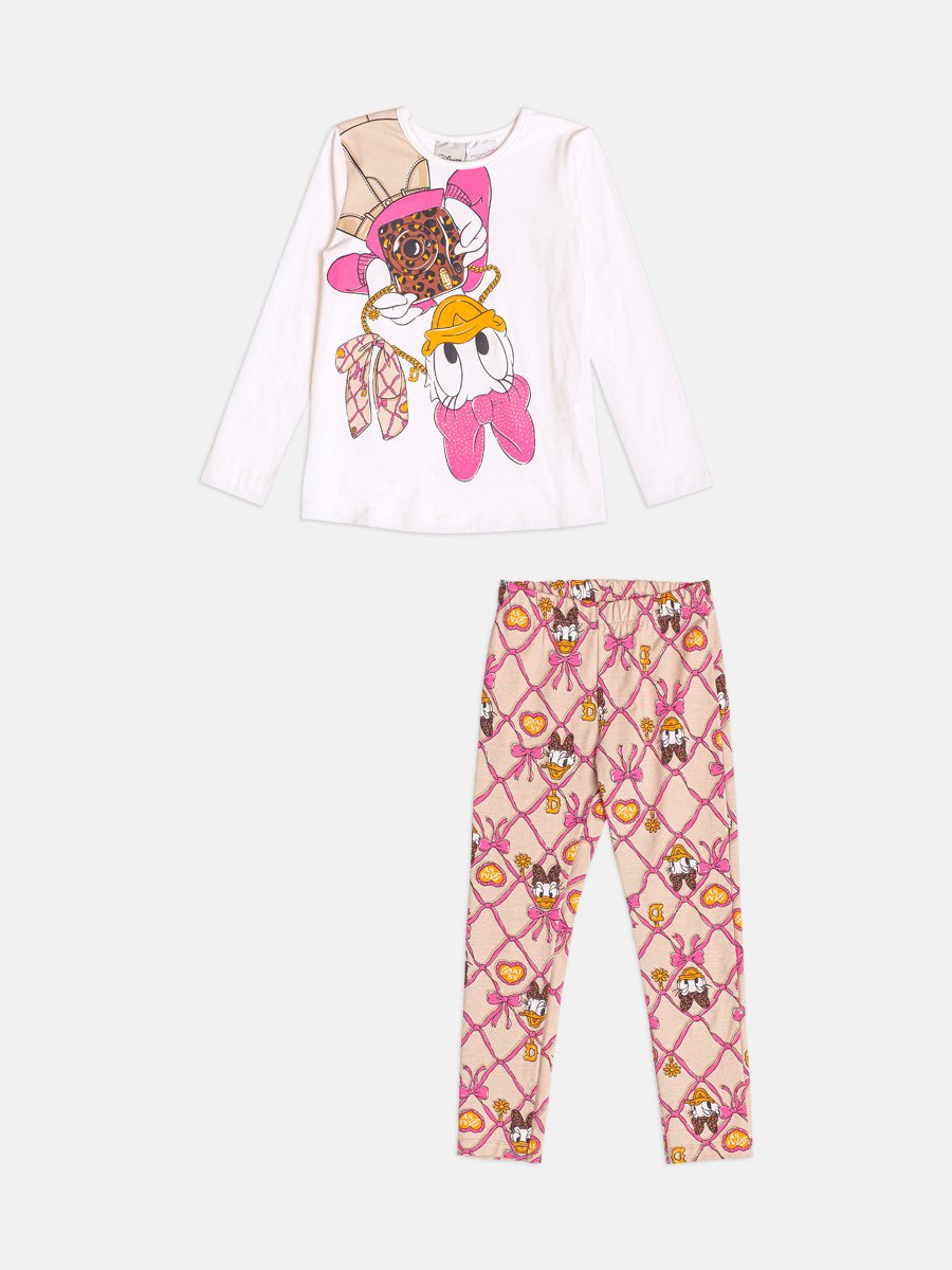 Momi Girls' Set – Long Sleeve Daisy Duck