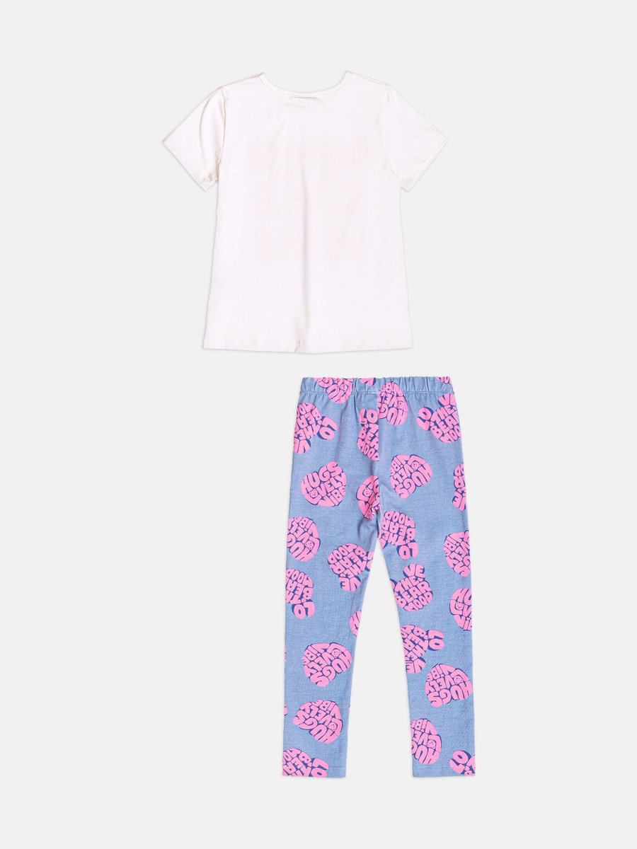 Cool Bear Neon Girl Children's Set with Rhinestones