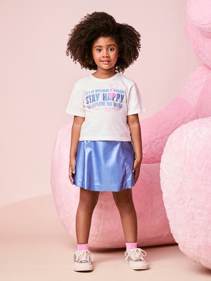 Stay Happy Children's Set with Rhinestones