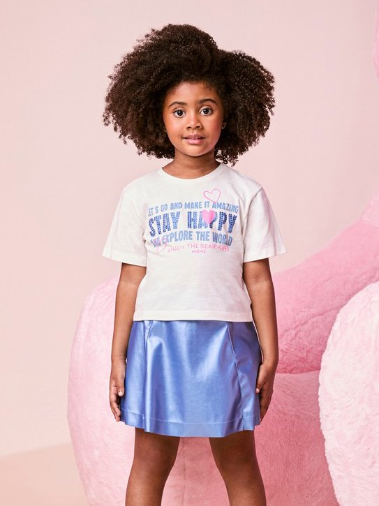 Stay Happy Children's Set with Rhinestones