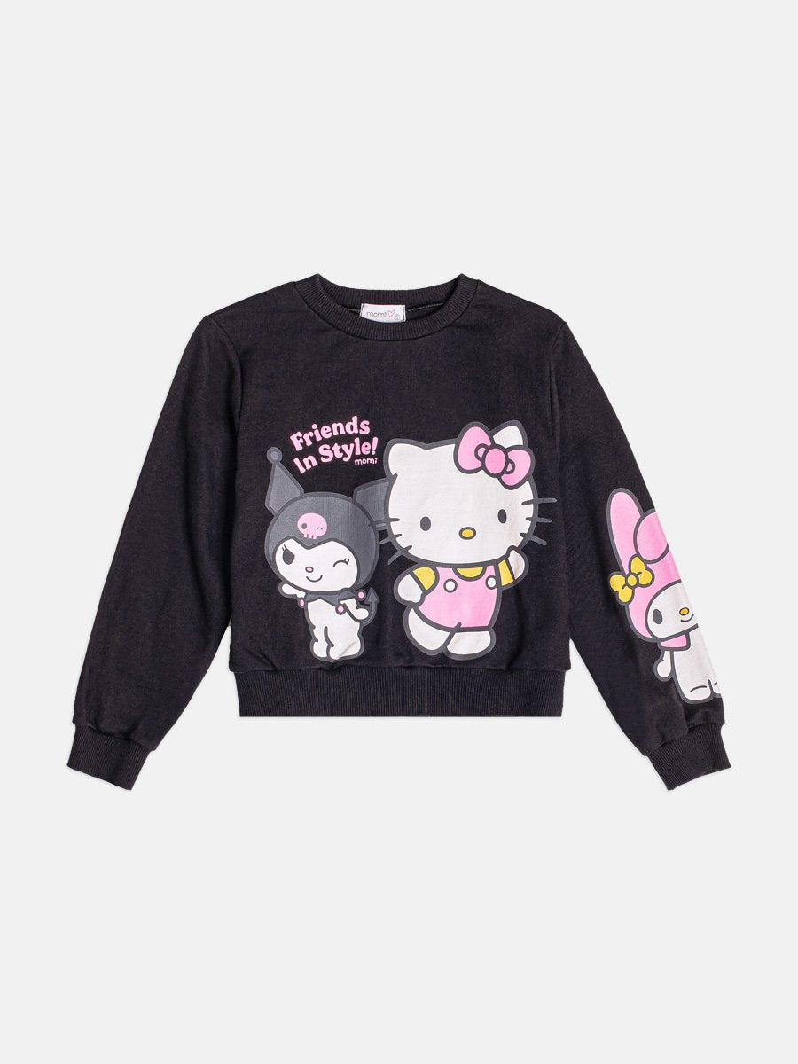 Momi Girls' Set – Fleece Hello Kitty & Friends