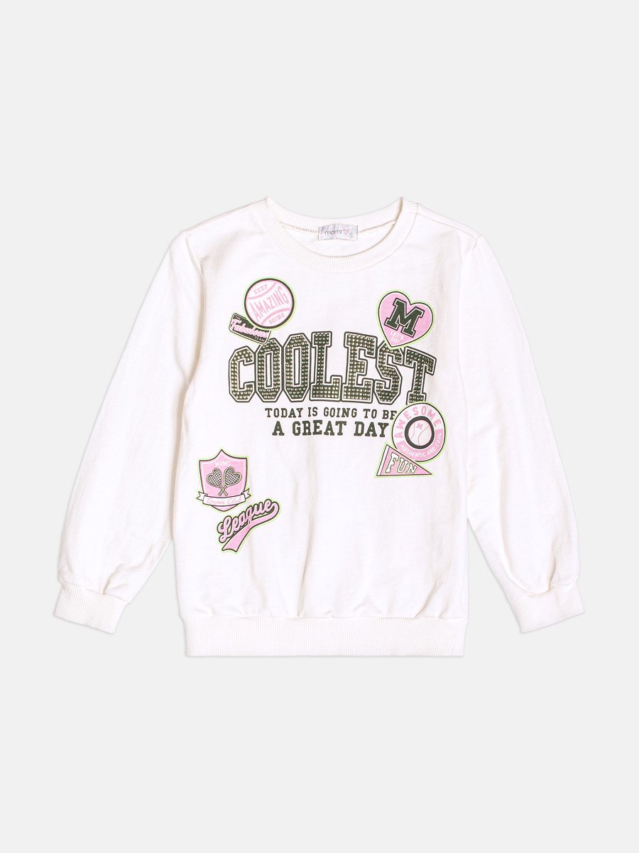 Children's Set of Coolest Sweatshirt with Rhinestones