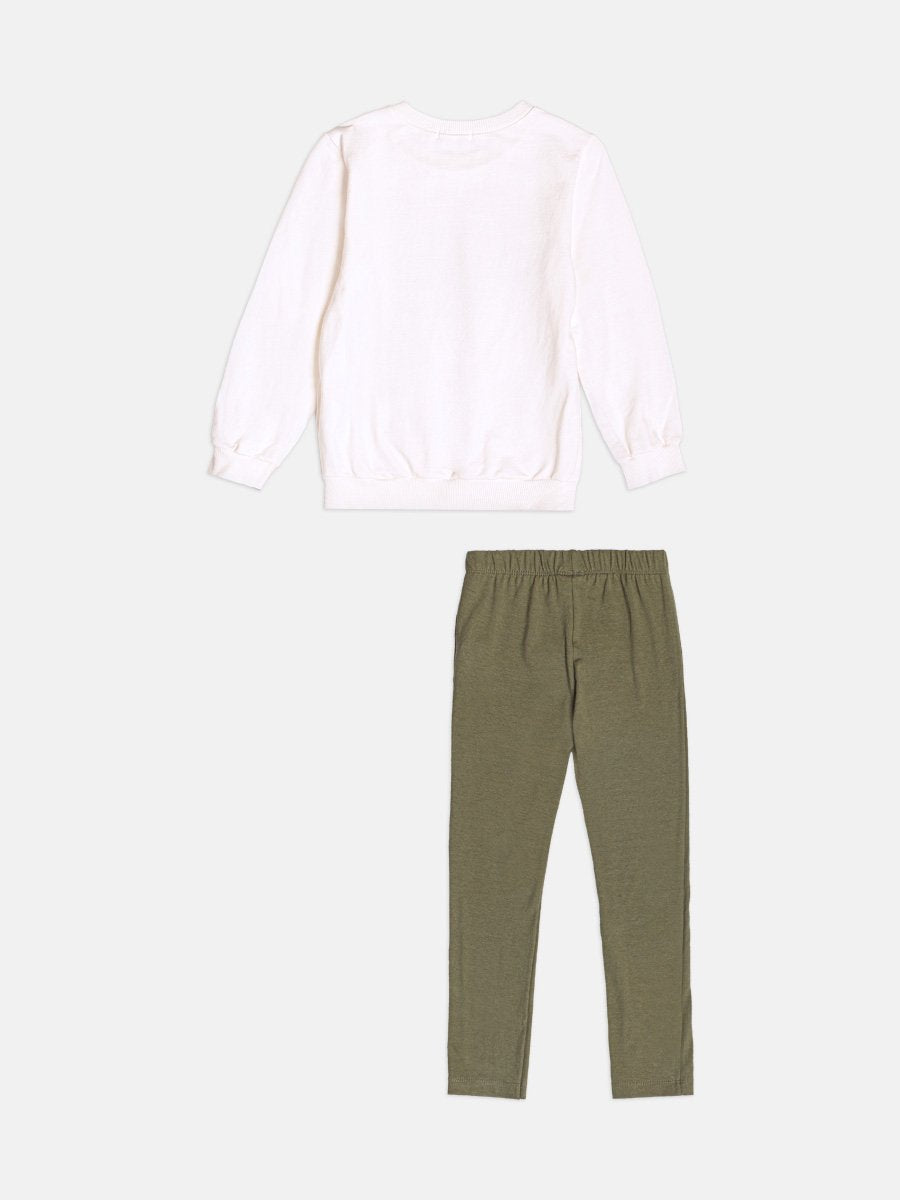 Children's Set of Coolest Sweatshirt with Rhinestones