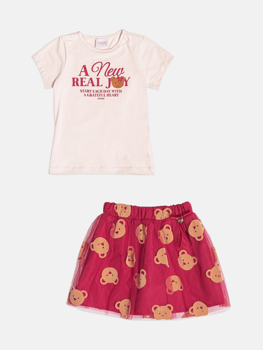Children's Set for Girls in Teddy Bear Tulle