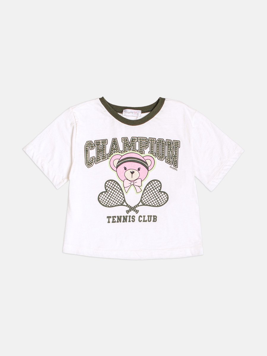 Children's Set Tennis Bear Girl with Rhinestones