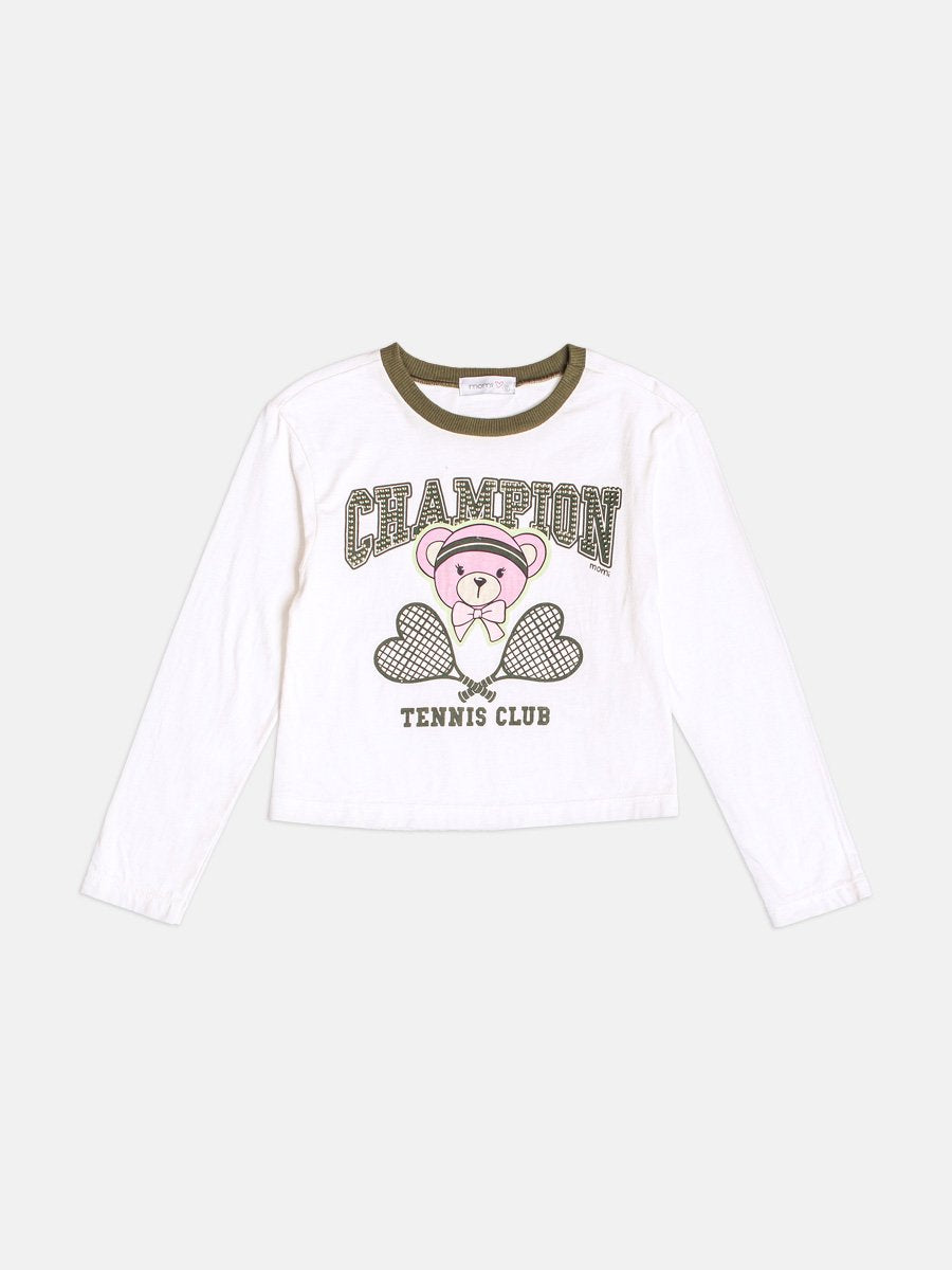Girls Long Sleeve Tennis Bear Set