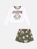 Girls Long Sleeve Tennis Bear Set