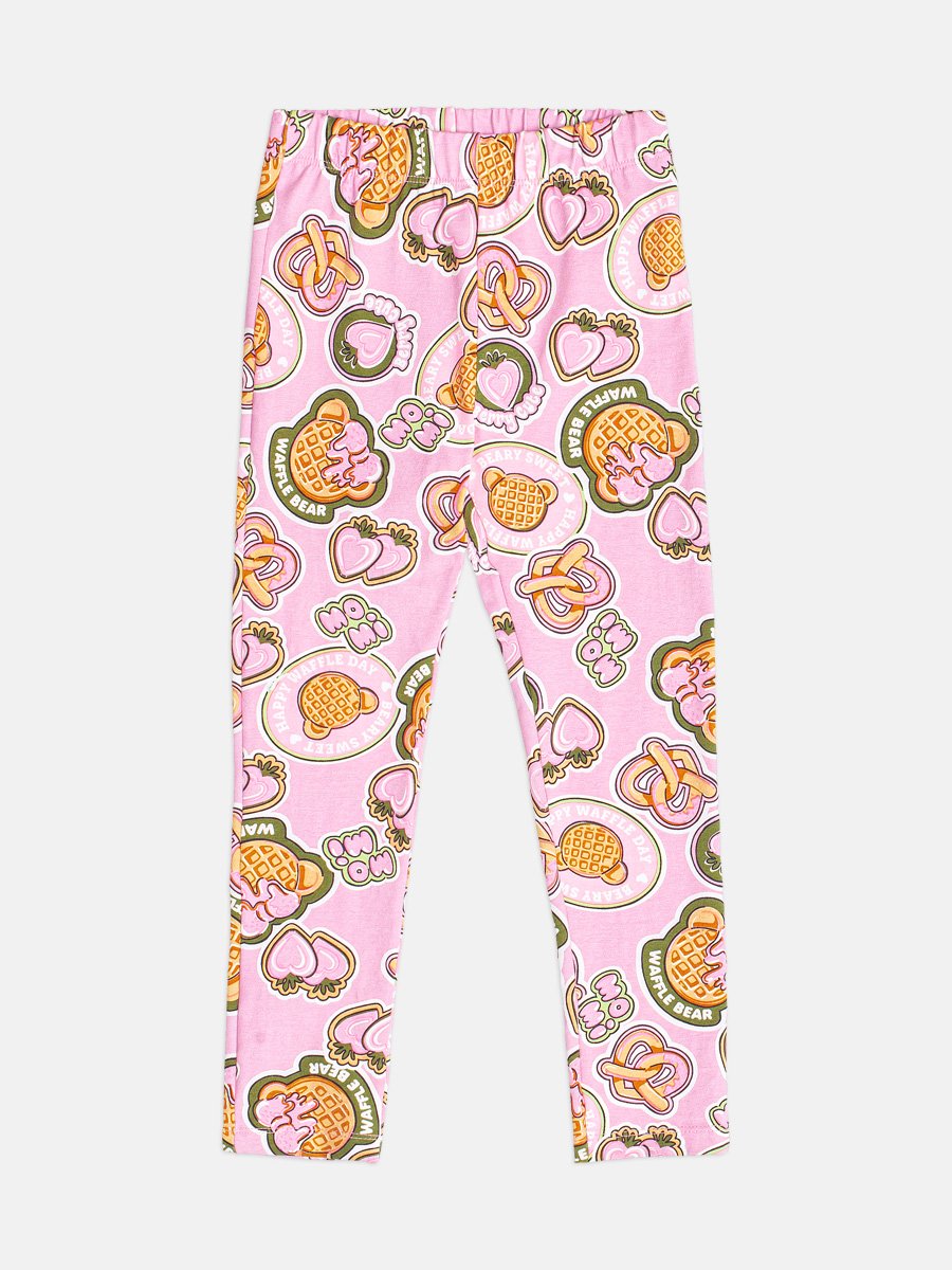 Girls Waffle Bear Set with Rhinestones