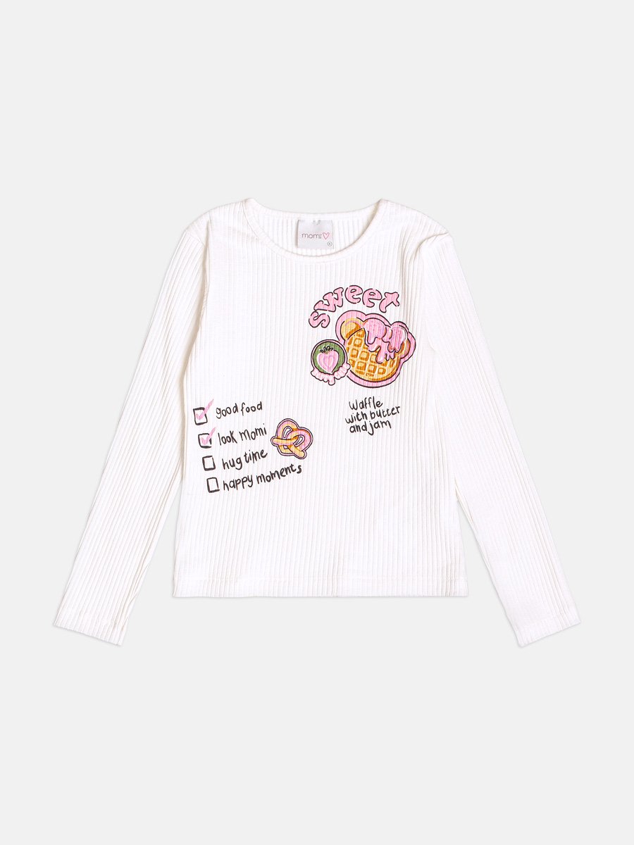 Children's Set for Girls with Waffle Bear Patch