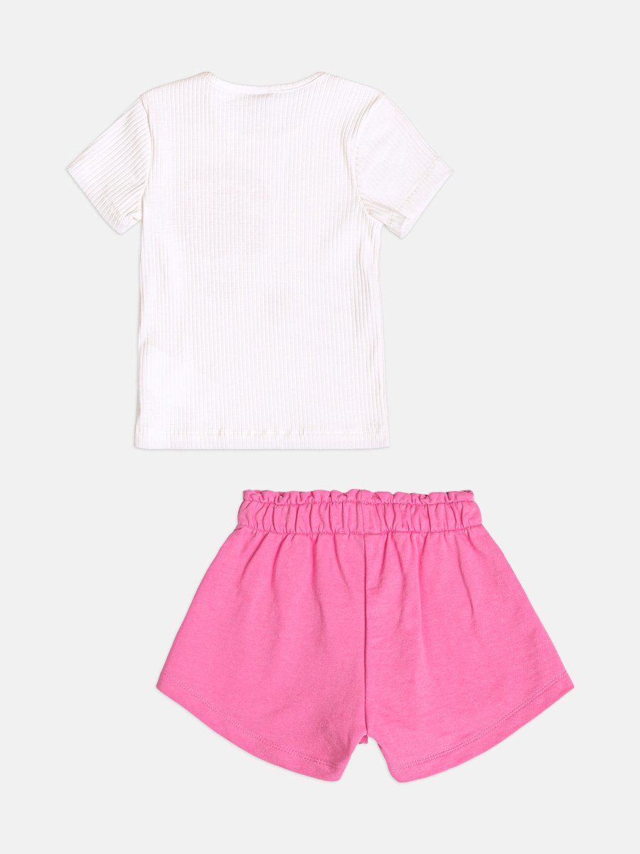 Children's Set for Girls with Waffle Bear Patch