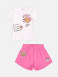 Children's Set for Girls with Waffle Bear Patch