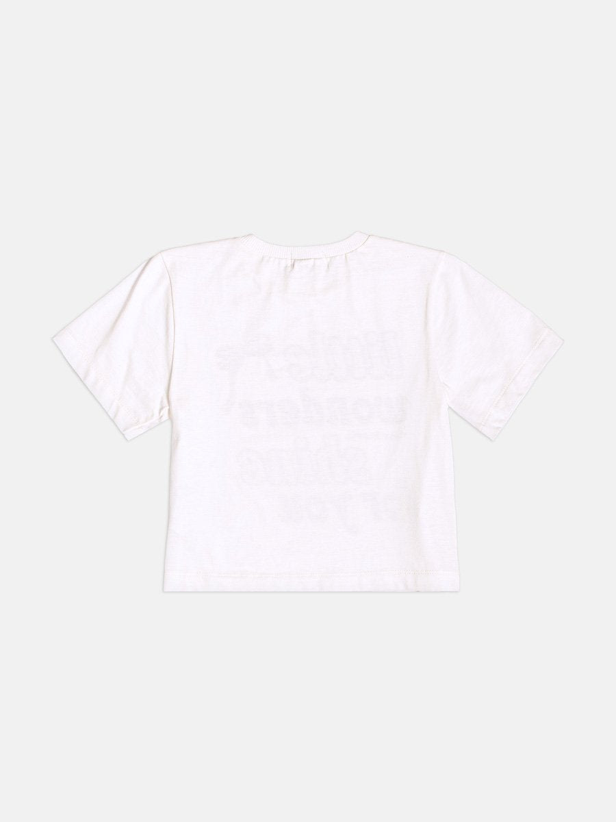 Children's Set for Girls Short Sleeve Plaid with Lettering
