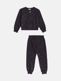 Momi Girls' Set – Fleece with Heart Rhinestones