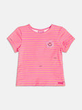 Compose Striped Blouse with Patch