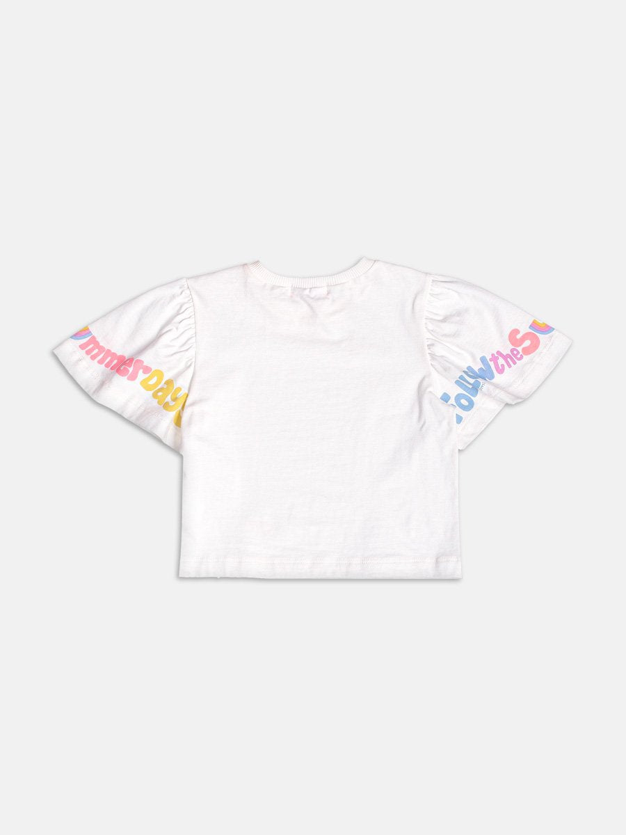 Rainbow Print Blouse