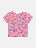 Neon Apple Fruit Print Blouse