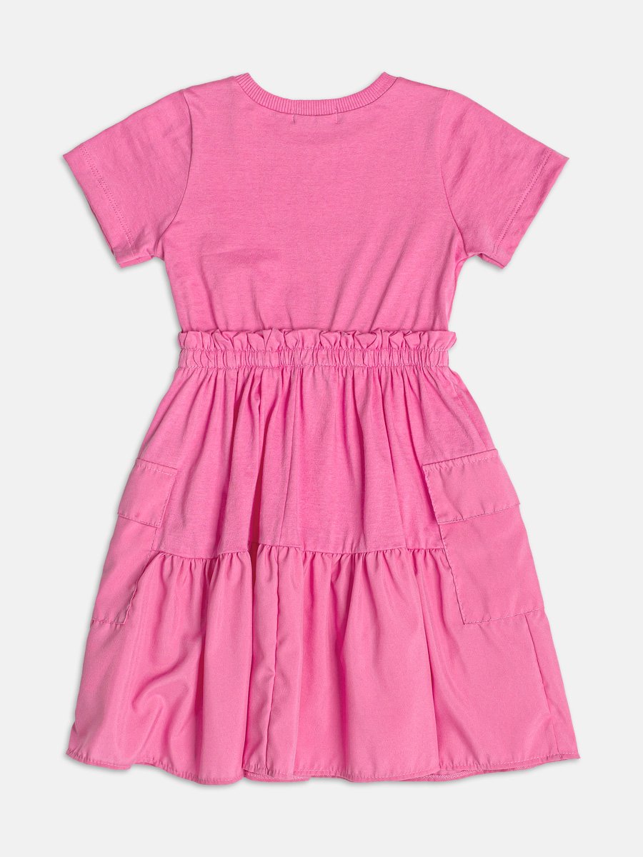 Coral Pink Dress with Pockets