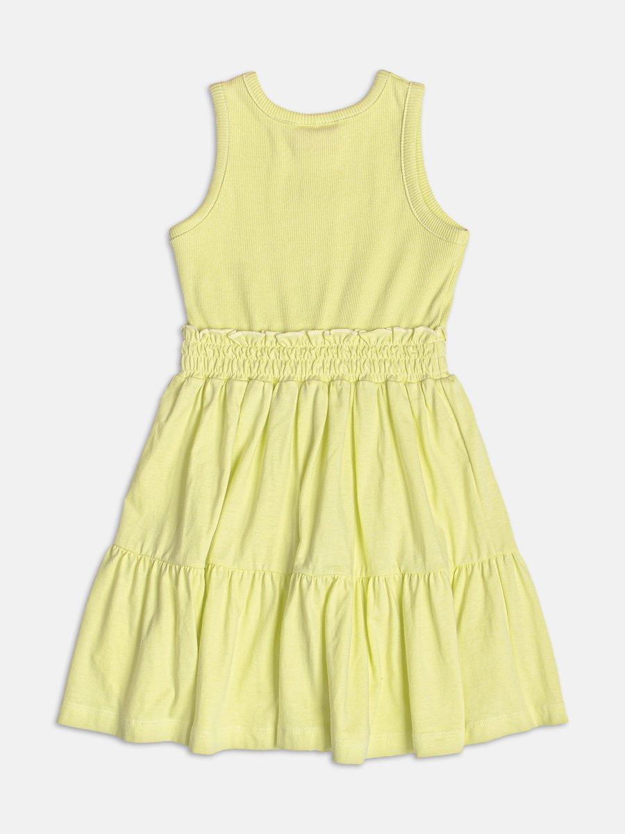 Yellow Dress with Pendant