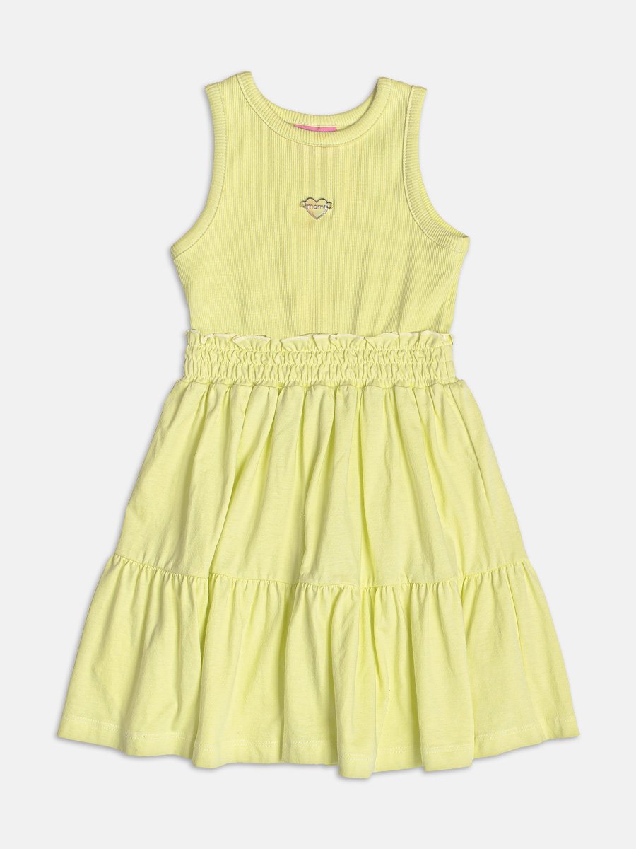 Yellow Dress with Pendant
