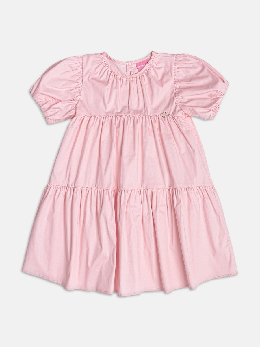 Pink Dress with Peach Pendant