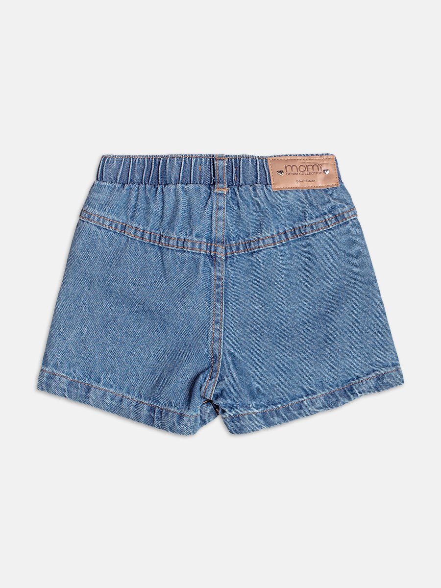 Jeans Shorts with Buttons