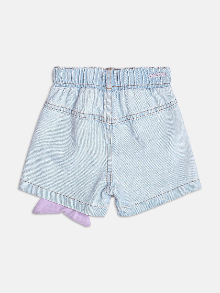 Short Jeans with Sequined Mermaid Bottom