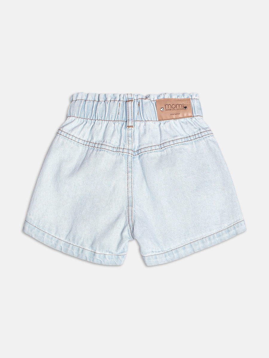 Jeans Shorts with Bows
