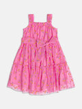 Pink Tulle Dress with Cherries