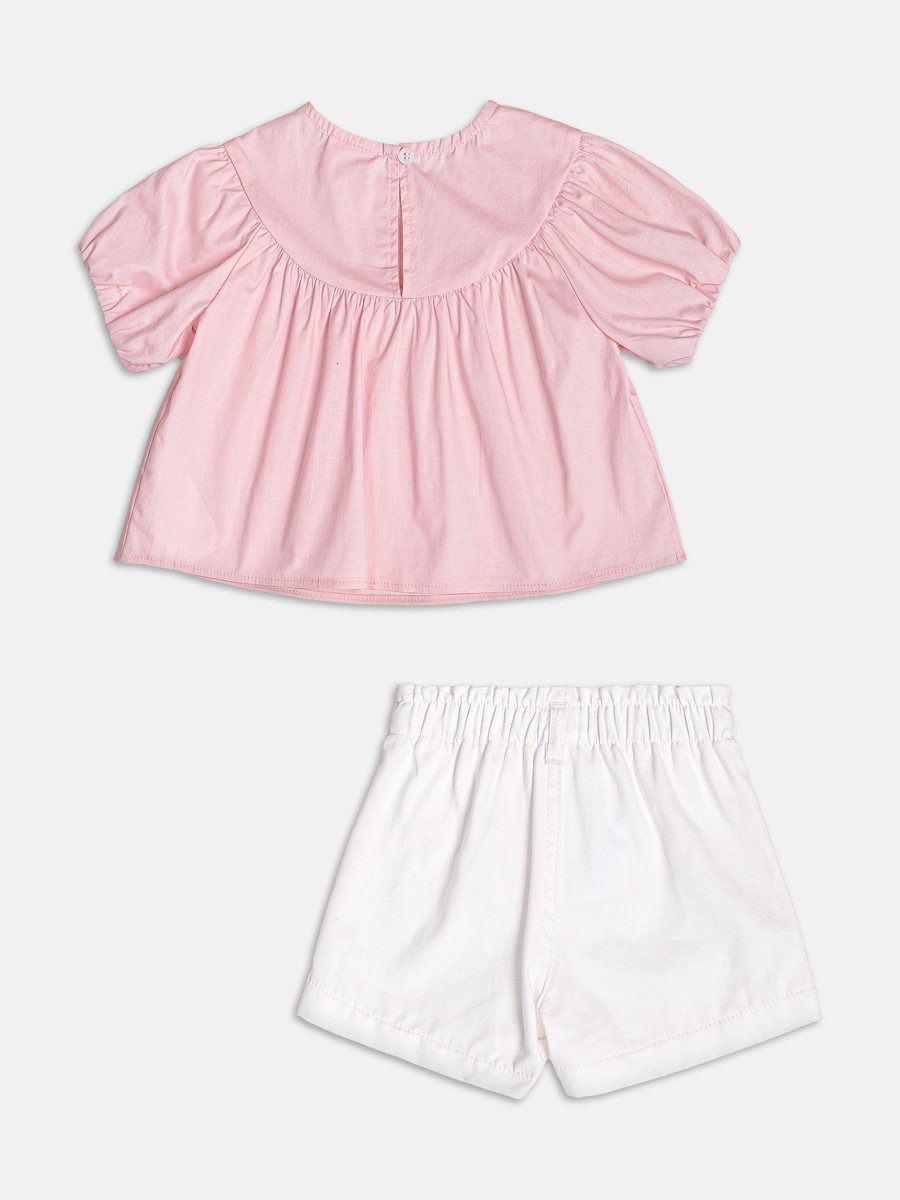 Pink Set with Peach Patch