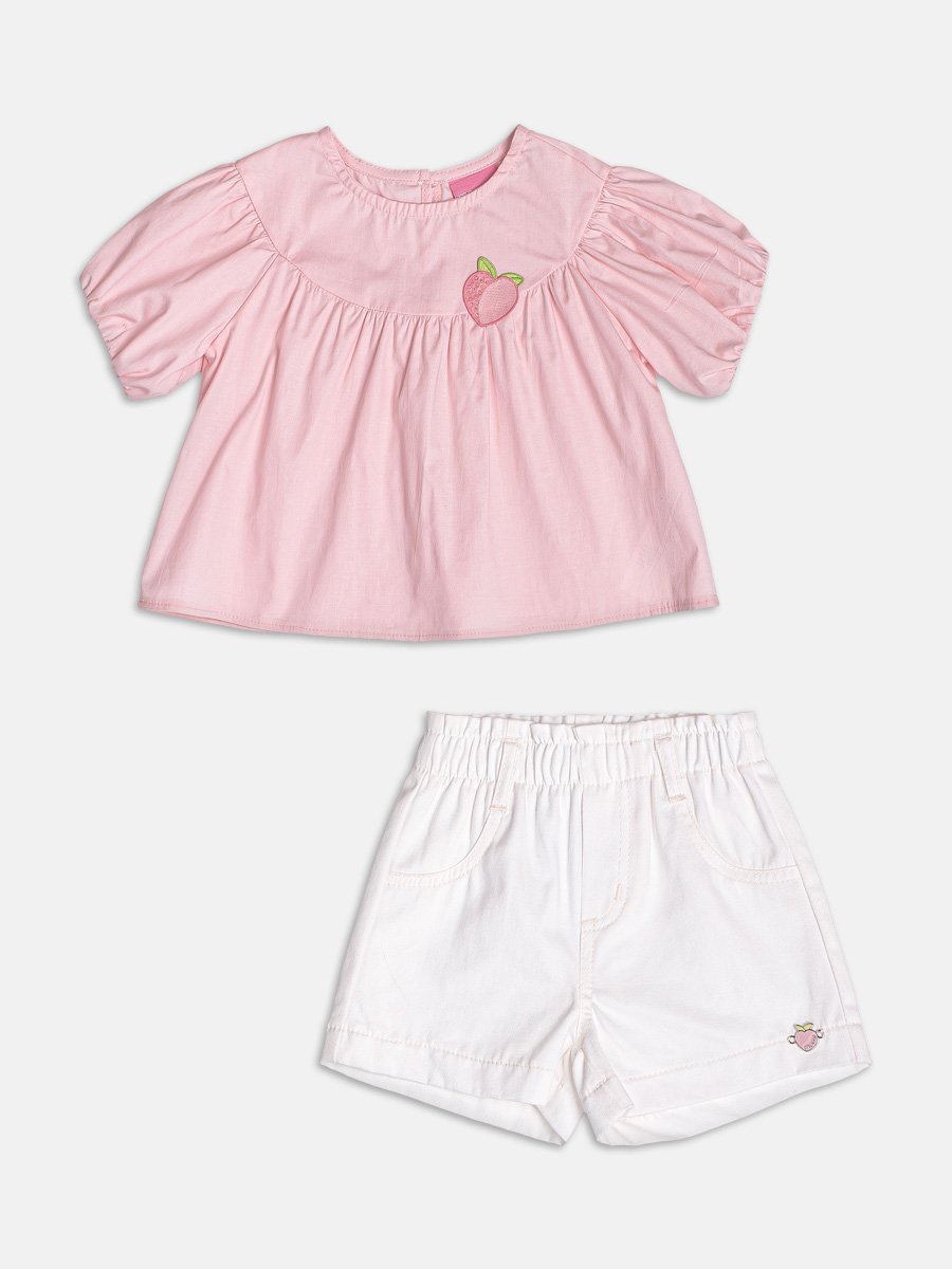 Pink Set with Peach Patch