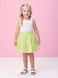 Green Set with Flower Applique