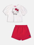 Hello Kitty Red Set with Rhinestones