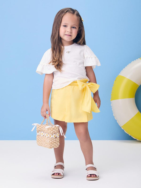 Yellow Set with Bow and Pendant