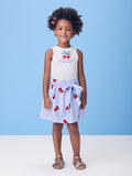 Striped Set with Bow and Cherries