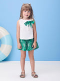 Green Laise Set with Maxi Bow