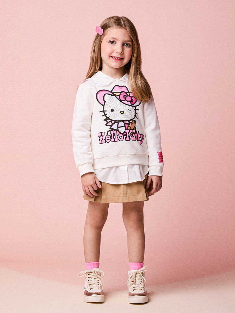 Momi Girls' Jacket – Fleece Hello Kitty Cowgirl