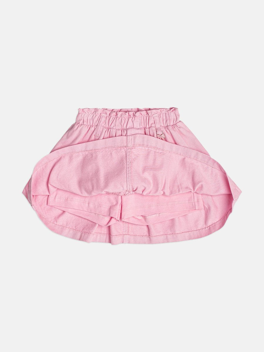 Girls Pink Satin Skirt