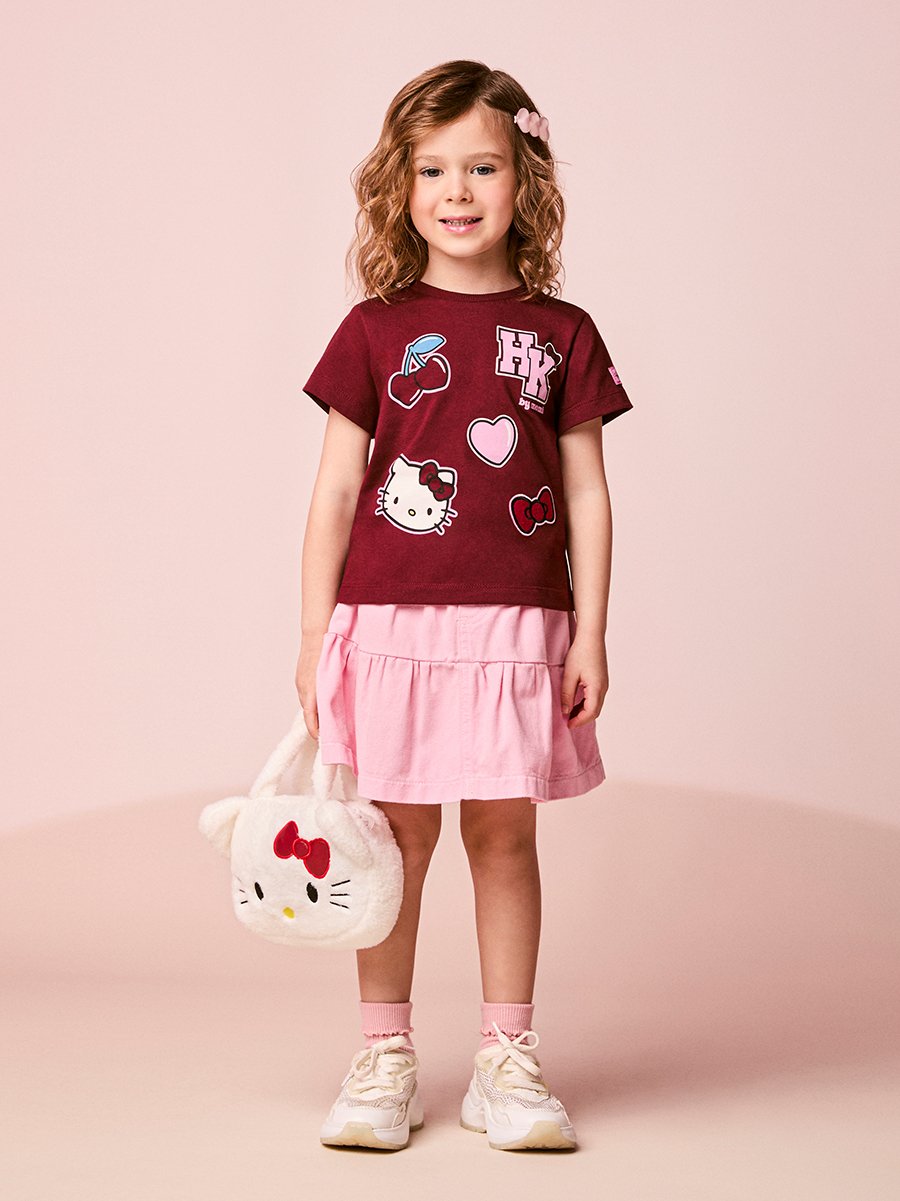 Girls Pink Satin Skirt
