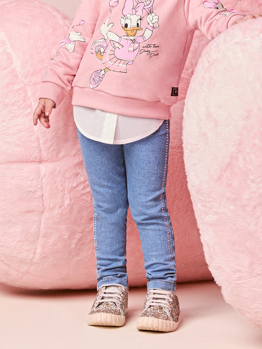 Girls Rhinestone Jeans