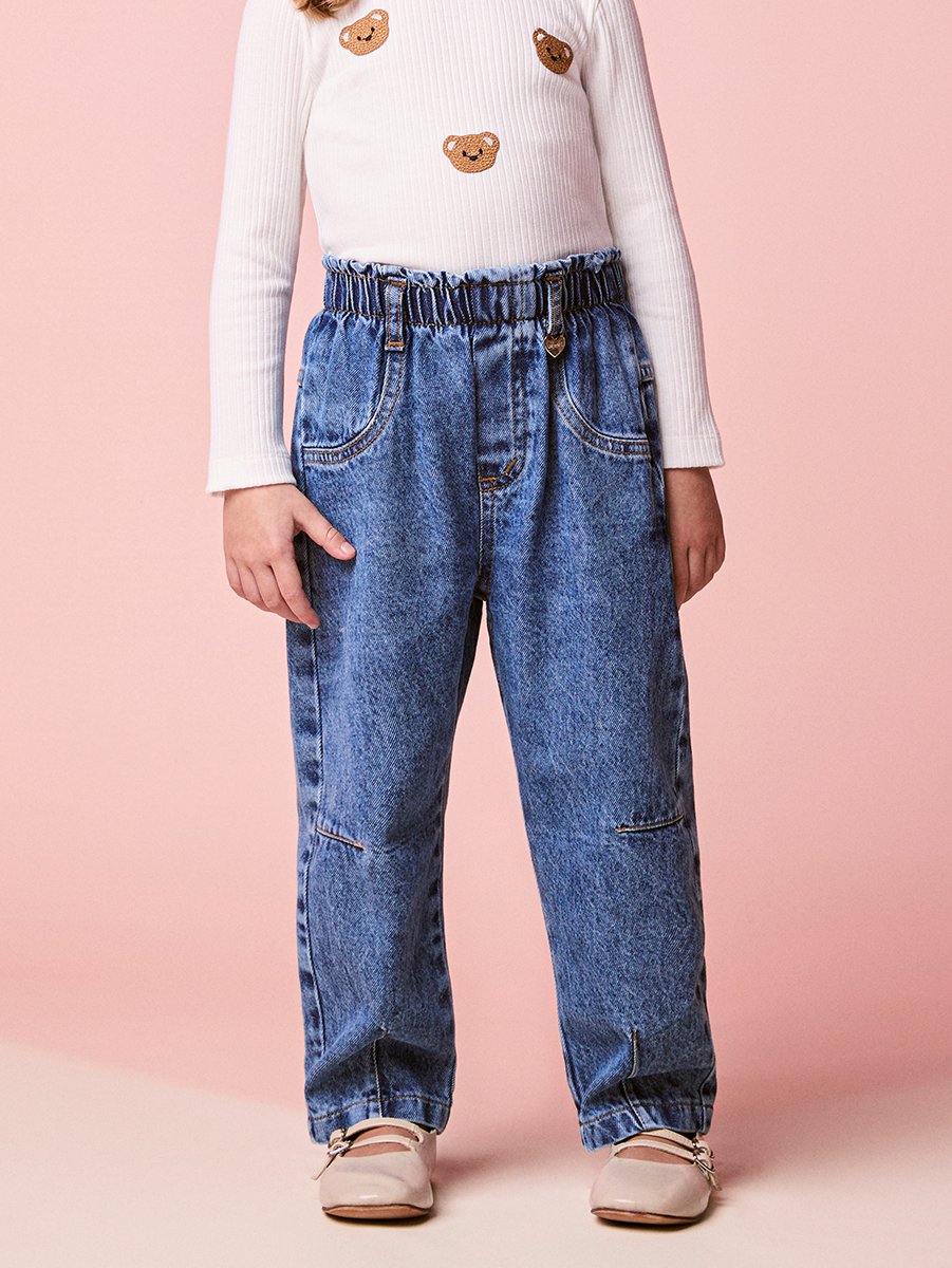 Momi Girls' Pants – Denim with Charm