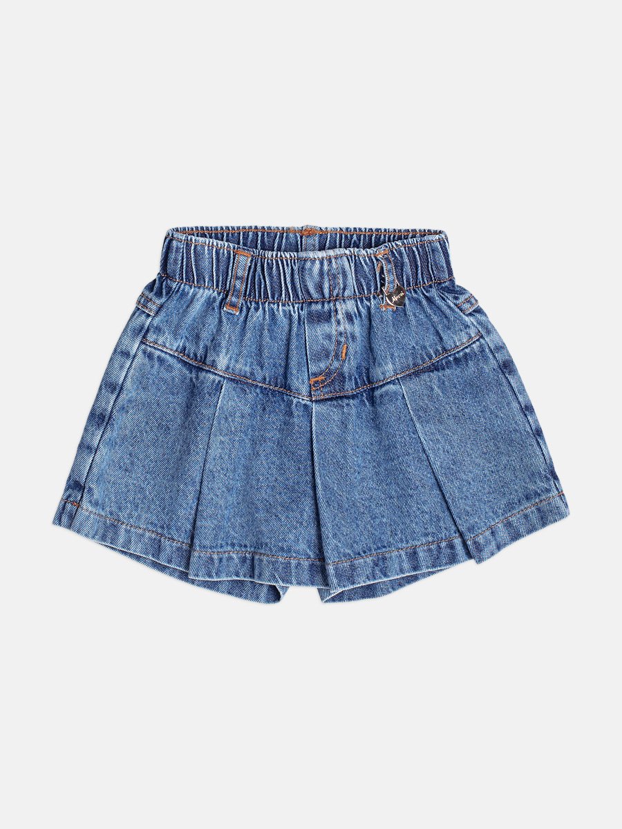 Momi Girls' Skort – Denim with Pregas