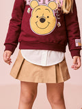 Girls Denim Skirt-Short with Pleats